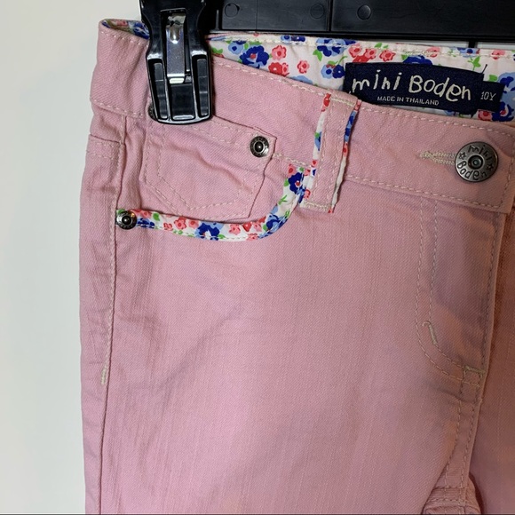 Mini Boden Denim Cuffed Crop Jeans - Picture 6 of 14